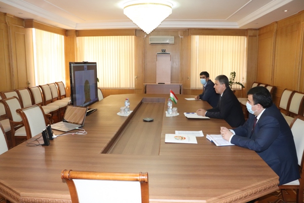 Videoconference between the Minister of Economic Development and Trade of the Republic of Tatarstan, Mr. Zavqizoda Zavqi Amin, and the Representative of the Department for Trade and Economic Affairs of the Embassy of the PRC in the Republic of Tajikistan,