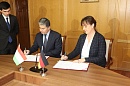Подписание Соглашения об упрощении процедур торговли между Министерством экономического развития и торговли Республики Таджикистан и Немецким агентством по международному сотрудничеству (GIZ).